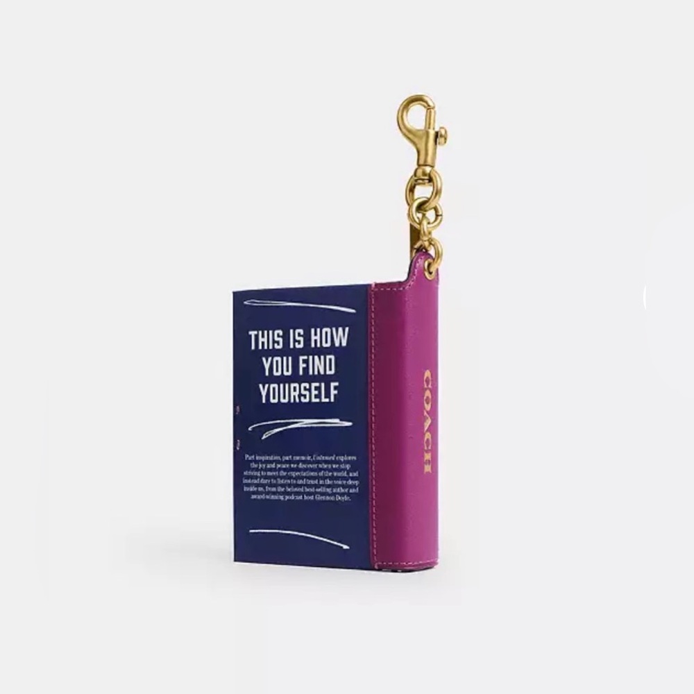 SOLD 🛍️ Coach Book Bag Charm - Untamed By Glennon Doyle - Picture 2 of 8